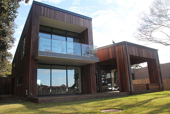 Ironbark vertical shiplap cladding