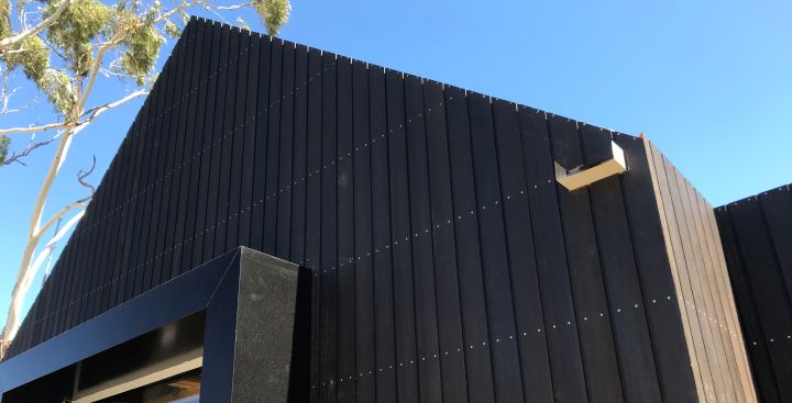 black cladding exterior