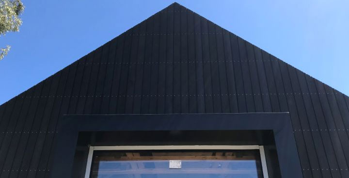 black exterior cladding