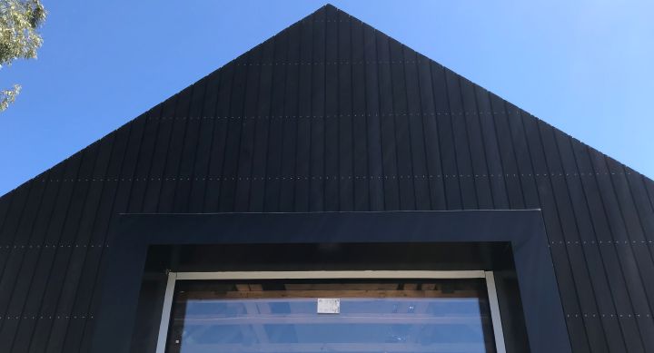 black exterior cladding