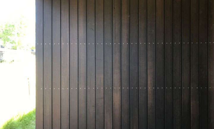 black wood cladding