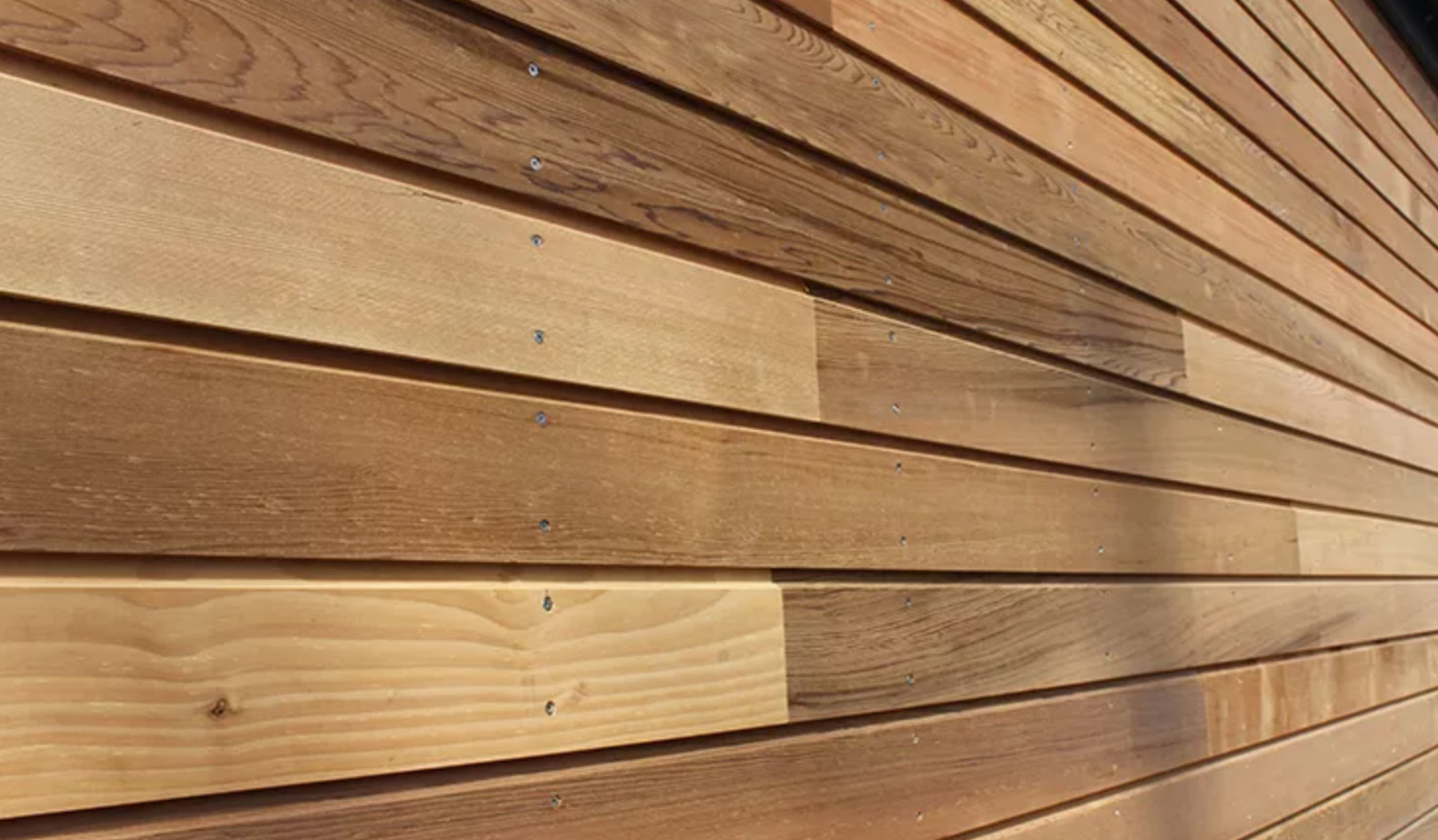 Vertical Cedar shiplap cladding