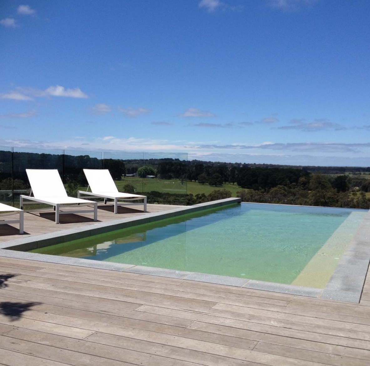 Greyed off Silvertop ash decking